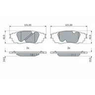Klocki hamulcowe - Klocki hamulcowe - komplet BOSCH 0 986 424 912 - miniaturka - grafika 1
