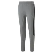 Dresy damskie - Spodnie dresowe męskie Puma EVOSTRIPE szare 84991703-L - miniaturka - grafika 1