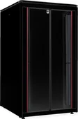 Szafy rack - Szafa Roline ROLINE Netzwerkschrank Pro 48,26cm 19Zoll 26 HE 800x800 BxT Glastor schwarz - miniaturka - grafika 1