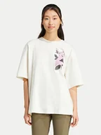 Koszulki i topy damskie - adidas T-Shirt Lens Elevated Graphic JN6574 Biały Oversize - miniaturka - grafika 1