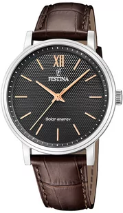Zegarek Zegarek Festina F20660-6 Solar Energy Classic - Zegarki męskie - miniaturka - grafika 2