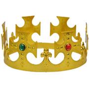Dodatki do strojów karnawałowych - GU Korona Króla regulowana - złota - 1 szt. GU16438 - miniaturka - grafika 1