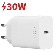 Ładowarki do telefonów - Fixed USB-C 30W, biała - miniaturka - grafika 1