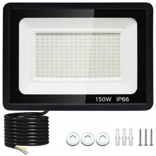 Halogen Led Naświetlacz Lampa 150W Reflektor Szkło Hartowane 14500lm Slim+ - Lampy pozostałe - miniaturka - grafika 1