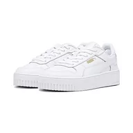 Kapcie damskie - PUMA Carina Street PS, Kapcie, White Gold, 32 EU, Puma White Puma White Puma Gold, 32 EU - miniaturka - grafika 1
