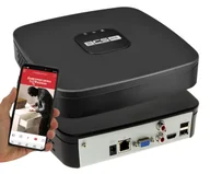 Rejestratory do monitoringu - Rejestrator IP BCS-L-SNVR0801-4KE LINE Analityka na 8 kamer IP do 8MPx - miniaturka - grafika 1