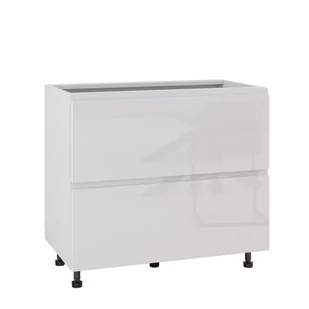 Rimini Szafka Dolna Ds-90-2W_1Wew_Blum Biały Połysk - Meble kuchenne - miniaturka - grafika 1