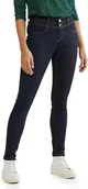 Spodnie damskie - Street One Damskie spodnie jeansowe w stylu York Slim, Clean Rinsed, 30W / 30L - miniaturka - grafika 1