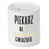 Skarbonki - SKARBONKA DLA PIEKARZA NA PIĘĆ GWIAZDEK PREZENT z Nadrukiem ze Zdjęciem - miniaturka - grafika 1