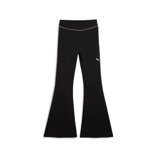 Damskie Legginsy PUMA DARE TO TEXTURED FLARED LEGGINGS 62980901 – Czarny - Legginsy - miniaturka - grafika 1