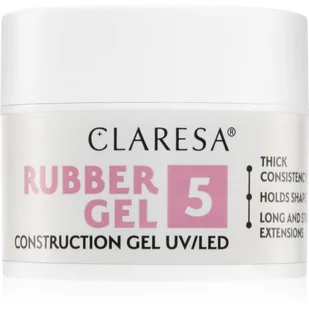 Claresa Żel budujący Rubber żel 5 -12g - Żele do paznokci - miniaturka - grafika 1