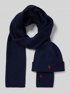 Szal i czapka z wełny w zestawie - Apaszki i szaliki męskie - miniaturka - grafika 1