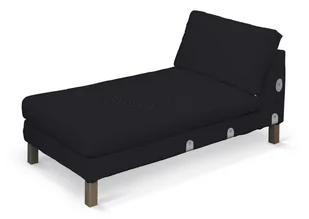 Dekoria pl pl Pokrowiec na szezlong Karlstad dostawka krótki czarny 80 x 160 x 80 cm Etna 733-705-00 - Pokrowce na meble - miniaturka - grafika 1
