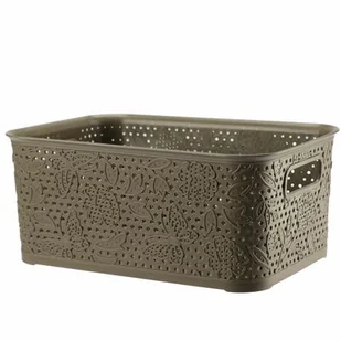 Koszyk 5 l FANCY taupe - Pudła i pojemniki do przechowywania - miniaturka - grafika 1