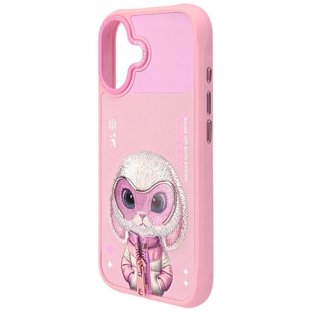 Etui Nimmy Cool&Cute 2.0 Rabbit do iPhone 17 różowy