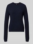 Swetry damskie - Sweter z dzianiny o kroju regular fit z mieszanki wiskozy model ‘FIA’ - miniaturka - grafika 1