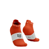 Skarpetki sportowe męskie - COMPRESSPORT Skarpetki do biegania krótkie PRORACING SOCKS V4 RUN LOW tigerlily/white - miniaturka - grafika 1