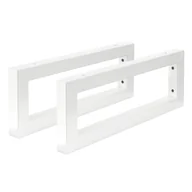 Meble łazienkowe - Wspornik ścienny do umywalki, zestaw 2 sztuk, 400x150 mm, biały, stal ML-Design - miniaturka - grafika 1