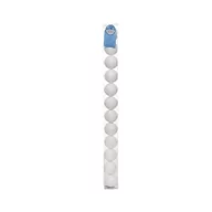Bombki - Bombki Styropianowe Białe Z Brokatem 6Cm 12 Sztuk - miniaturka - grafika 1
