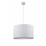 Lampy sufitowe - Flowers lampa wisząca 1-punktowa biała LP-686/1P - miniaturka - grafika 1