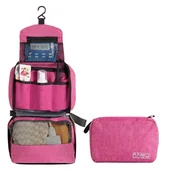 Kosmetyczki, organizery i kuferki - Kosmetyczka podróżna do zawieszenia Avignon różowa - miniaturka - grafika 1