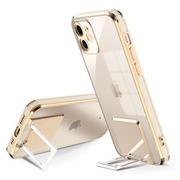 Etui i futerały do telefonów - pokrowiec etui silikonowe Tel Protect Kickstand Luxury Case złote do APPLE iPhone 8 - miniaturka - grafika 1