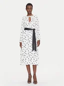 Sukienki - Fracomina Sukienka codzienna FS25SD2006W732T8 Biały Regular Fit - miniaturka - grafika 1