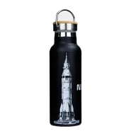 Butelki termiczne - Butelka termiczna stalowa Dr.Bacty Iris 500 ml - Czarna - NASA - miniaturka - grafika 1