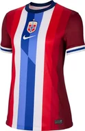 Koszulki i topy damskie - Nike Top Norway Dri-Fit Stadium JSY Short Sleeve Home, Team Red/Blue Void/White, FZ0165-677, M - miniaturka - grafika 1