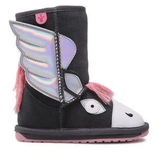 Śniegowce EMU Australia Pegasus K12757 Szary - Buty dla dziewczynek - miniaturka - grafika 1