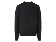 Swetry męskie - LIVERGY® Sweter dzianinowy męski z bawełny (XL (56/58), Czarny) - miniaturka - grafika 1