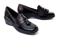 Półbuty damskie - RIEKER 47171-00 black, półbuty/mokasyny damskie - Rieker - miniaturka - grafika 1