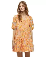 Sukienki - Minus Damska sukienka Calima, pomarańczowa, 10, Pomarańczowa skórka, 36 - miniaturka - grafika 1