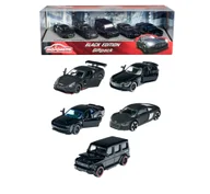 Samochody i pojazdy dla dzieci - MAJORETTE BLACK EDITION 5-PACK 1:64 SAMOCHÓD NOWY METALOWY MODEL - miniaturka - grafika 1