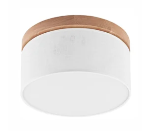 Brilagi - Lampa sufitowa BELLADONNA 1xE27/15W/230V śr. 30 cm biała/dąb - Lampy sufitowe - miniaturka - grafika 1