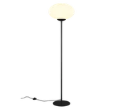 Lampy stojące - Trio Fomento 463100132 lampa stojąca czarna klosz spłaszczona kula fi 40cm 1xE27 - miniaturka - grafika 1