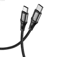 Kable - HOCO kabel Typ C do Typ C Exquisito Power Delivery PD100W X50 1 metr czarny - miniaturka - grafika 1
