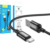 Kable USB - HOCO kabel USB A do Typ C 3A X89 1 m czarny - miniaturka - grafika 1