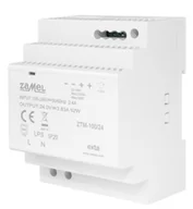 Zasilacze i transformatory - Zasilacz LED na szynę DIN 24V 100W DC TH-35 TYP: ZTM-100/24 ZAMEL - miniaturka - grafika 1