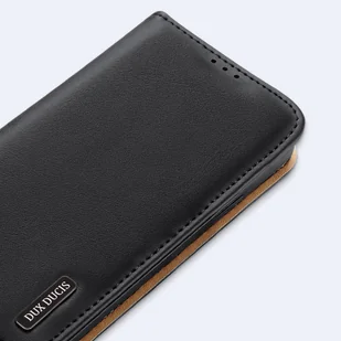 Dux Ducis Hivo skórzane etui z klapką pokrowiec ze skóry naturalnej portfel na karty i dokumenty Samsung Galaxy S22+ (S22 Plus) czarny - Etui i futerały do telefonów - miniaturka - grafika 13