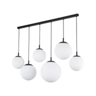 Lampy sufitowe - Długa listwa sufitowa z białymi kloszami TK 4792 z serii ESME WHITE - miniaturka - grafika 1