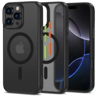 Etui TECH-PROTECT MagMat XT MagSafe do Apple iPhone 16 Pro Czarny Mat - Etui i futerały do telefonów - miniaturka - grafika 1