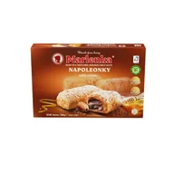 Ciastka - Marlenka Napoleonki ciastka z ciasta francuskiego z kremem kakaowym 300g - miniaturka - grafika 1