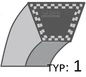 Akcesoria do kos i kosiarek - Pasek John Deere Napęd Jazdy Ltr 155 Ltr 166 Ltr 180 /13X3450/ Dbl-A-M141562 - miniaturka - grafika 1
