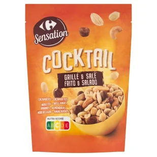 Carrefour Sensation Mieszanka prażonych orzeszków ziemnych i orzechów solona 110 g - Orzeszki - miniaturka - grafika 1