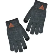Rękawiczki dla dzieci - Chłopięce rękawiczki dotykowe, ciepłe Noviti RZ020-B-01 Szare - miniaturka - grafika 1