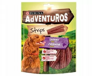 Nestle Karma uzupełniająca dla psów PURINA Adventuros Strips o smaku sarniny, 90 g - Przysmaki dla psów - miniaturka - grafika 1