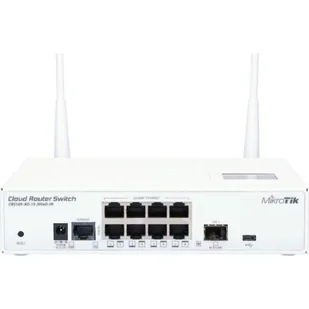 Mikrotik Cloud Router Switch 109-8G-1S-2HnD-IN with Atheros AR9344 CPU 128MB RAM 8xGigabit LAN 1xSFP 2.4Ghz 802.11b/g/n wireless RouterOS CRS109-8G-1S-2HnD-IN - Switche - miniaturka - grafika 1