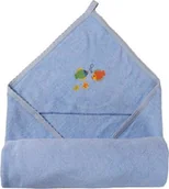 Okrycia kąpielowe dla dzieci - Matex OKRYCIE KĄPIELOWE NIEMOWLĘCE FROTTE 85X85 CM NIEBIESKI - miniaturka - grafika 1
