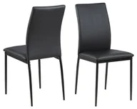 Krzesła - D2.Design Krzesło Demina black PU 212171 - miniaturka - grafika 1